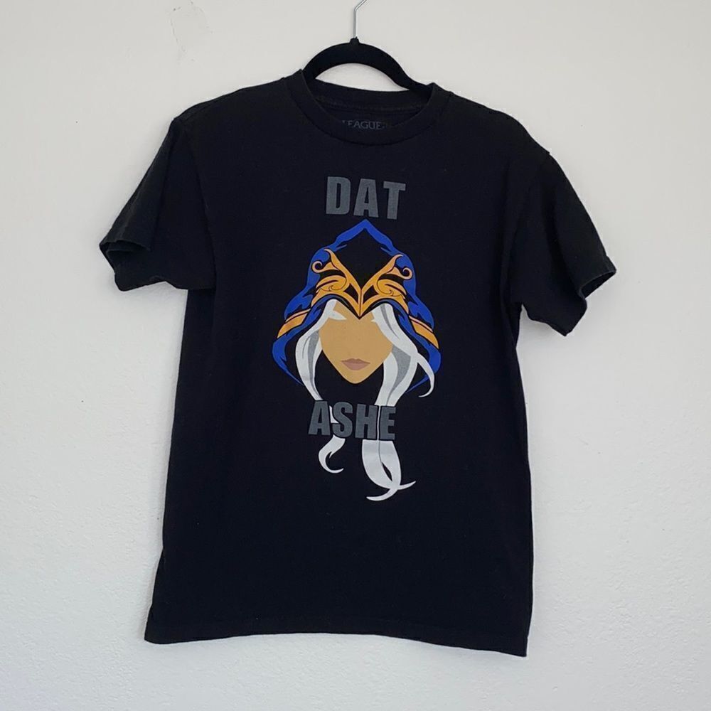 League of Legends Ashe Riot Black T